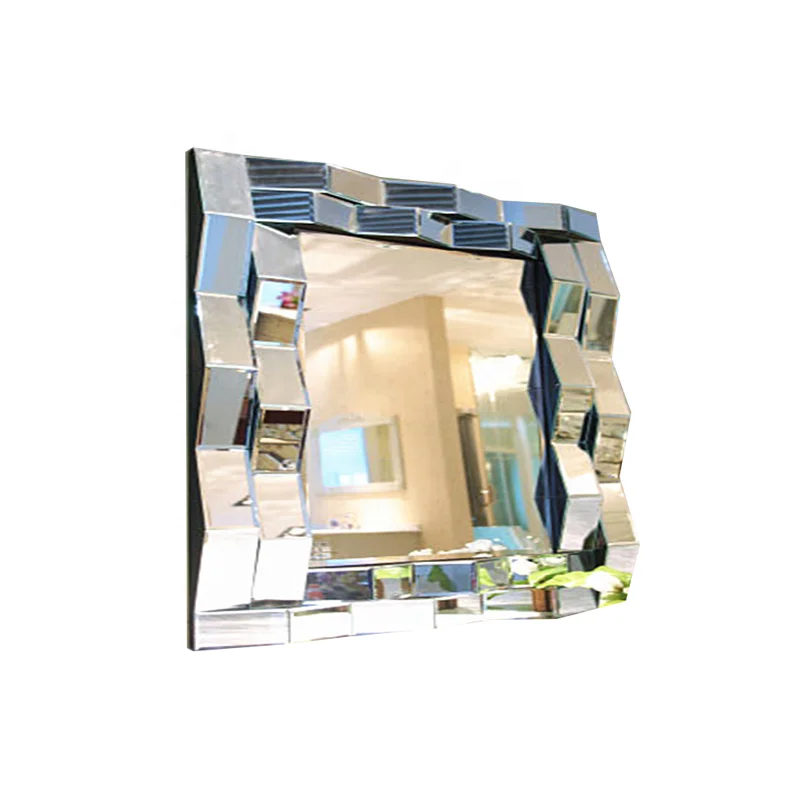 

Hotel Design Home Decor Square Wall Decorative Luxury Glass Mirror