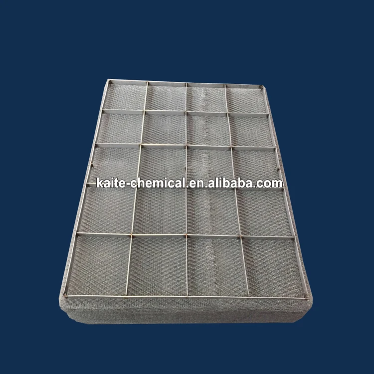 Titanium Wire Mesh Screen Demisters And Monel Wire Gauze Mist
