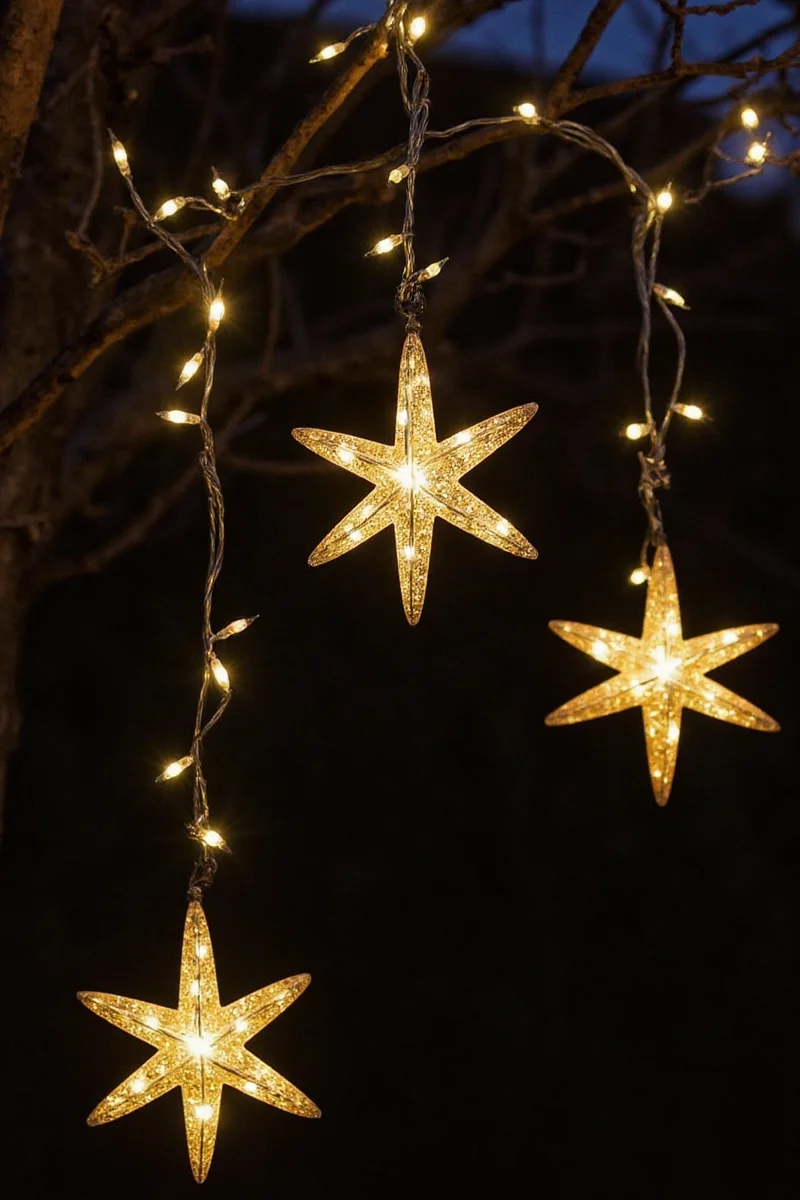 10 family friendly outdoor star light hanging ideas that sparkle with safety and style