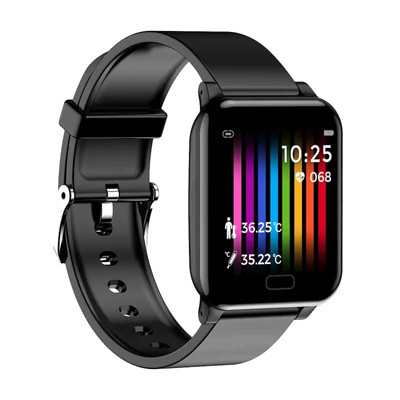 

Custom Logo Men Women Fitness Tracking Watch GPS Heart Rate Wristband Temperature Smart Watch With Thermometer