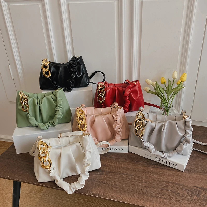 

New Fashion Underarm Handbag Young Lady Chain Shoulder Bags Girls Design Purses For Ladies