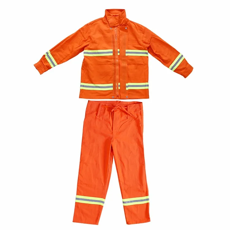 CE Certified Fireman Protective EN469 Rescue Flame Retardant Nomex Fire Fighting Suit for Fire Fighters