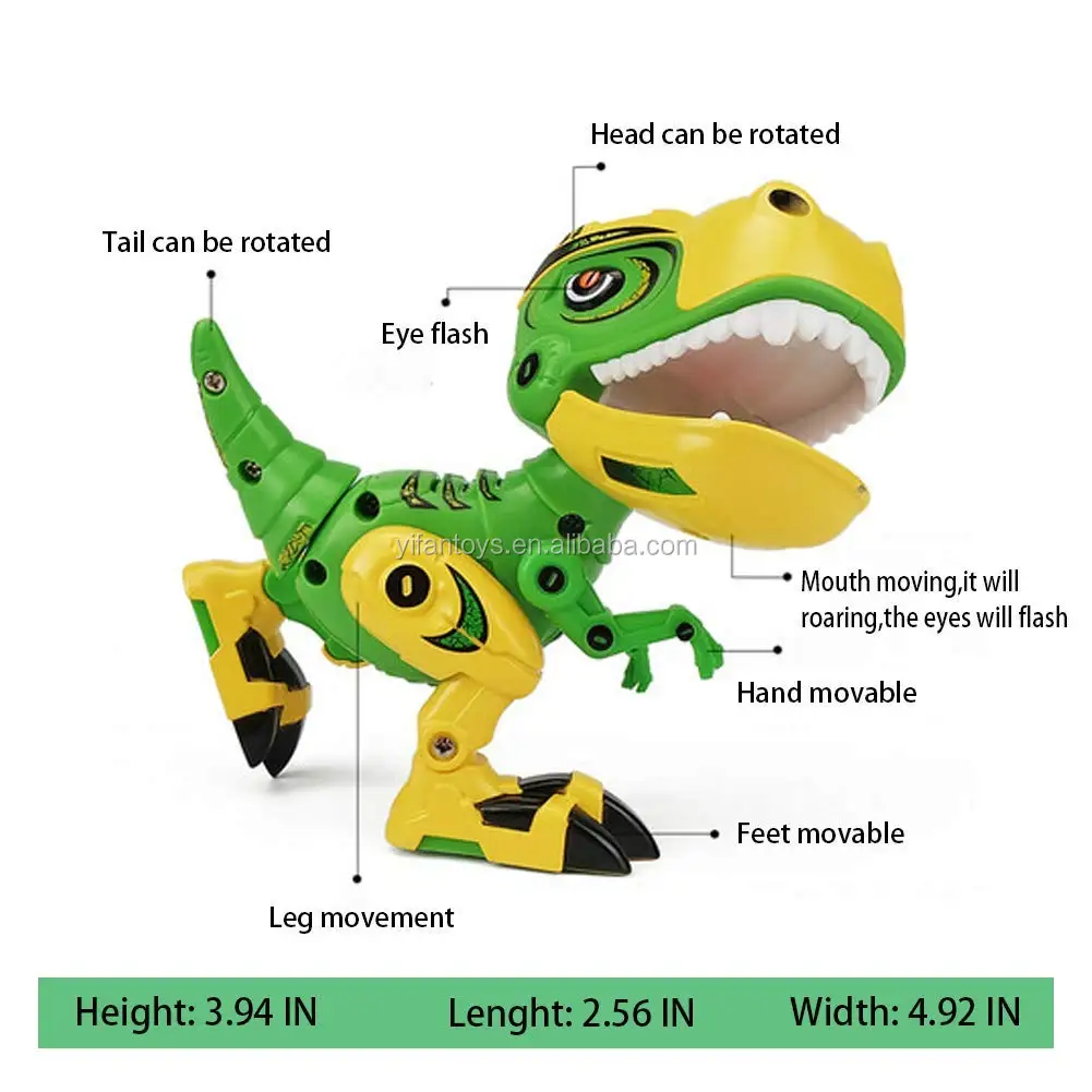 Amazon My66 Q1203 Interactive Dinosaur Robot Toy Alloy Electronic Pet