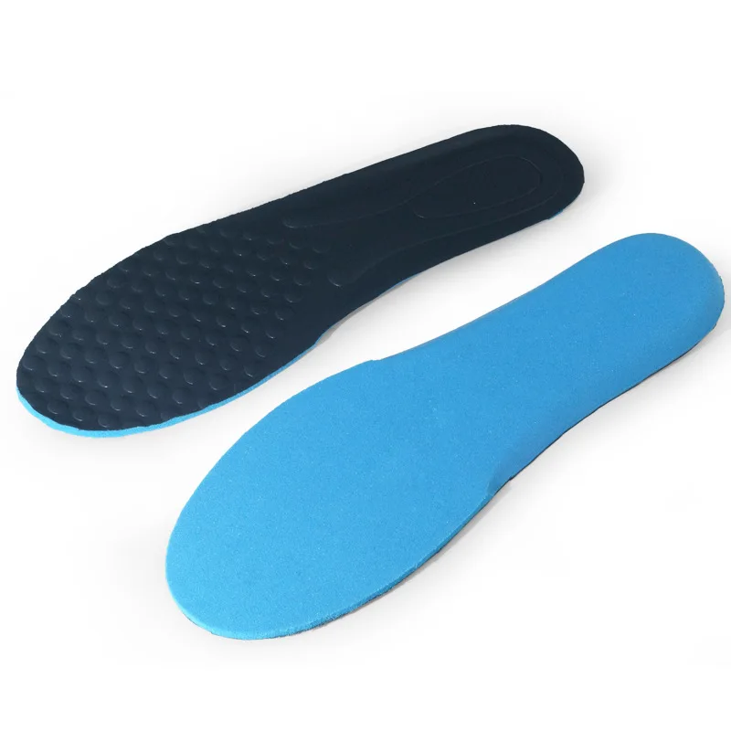 

Men PU insole large size sports sweat absorption insoles particle massage insoles, Black