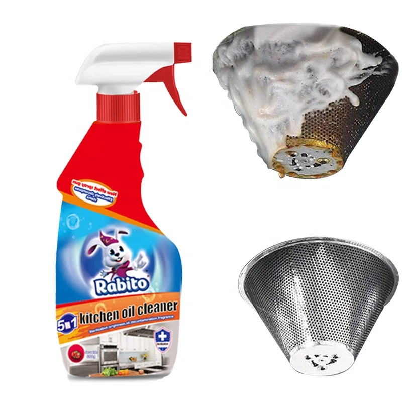 

Efficient Decontamination Quick Cleaning Foam Spray Cleaner Kitchen Degreaser Removes Grease Grime Oil Stain Cooktop Cleaner