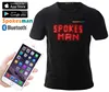 EL T-Shirt Sound Activated Flashing T Shirt Light Up Down Music Party Equalizer LED T-Sh EL t shirt Promotional LED t shirt