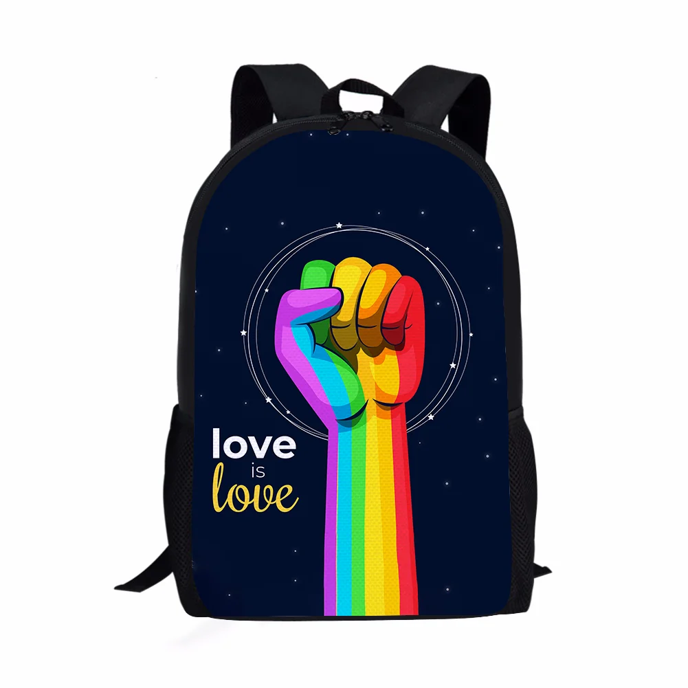 

2022 Factory Price Pride Day LGBT Rainbow Theme Logo Souvenir Event Party Supplies Gift For Unisex Lesbians Gay Casual Backpack