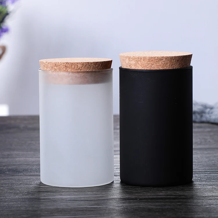 Customized 4oz 10oz 12 Oz Heat Resistant White Candle Holder Frosted