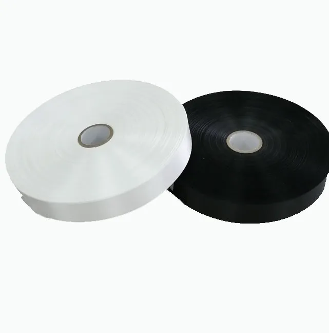 

Factory Polyester Satin Ribbon Garment Care Label Ribbon For Printing, White,offwhite,black