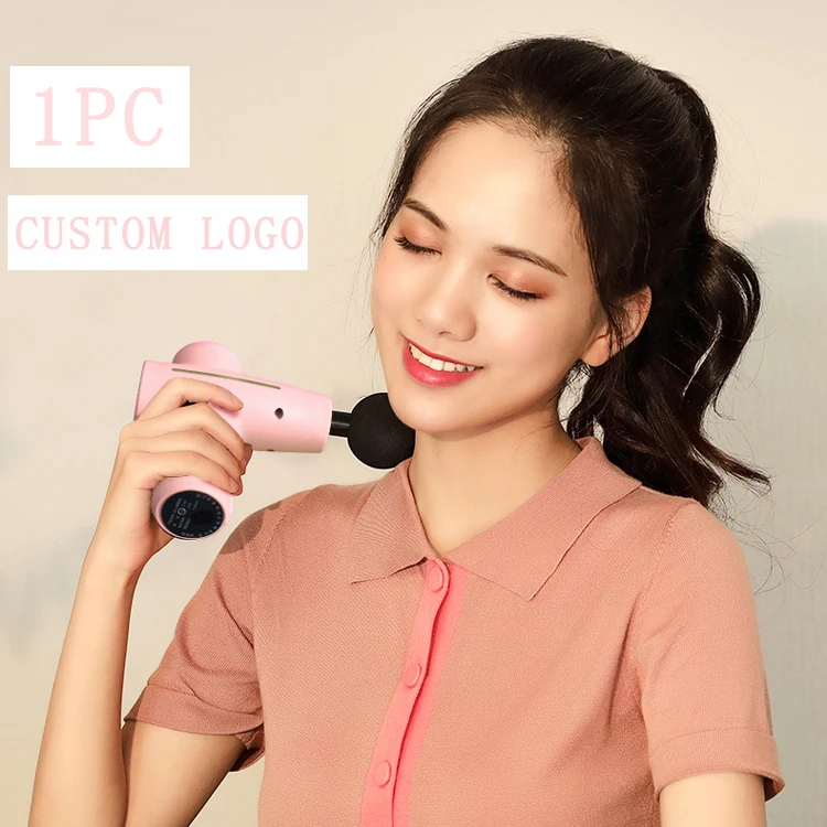 
new design small sports cordless electronic booster vibration percussion mini handle deep muscle massage gun dropshipping 