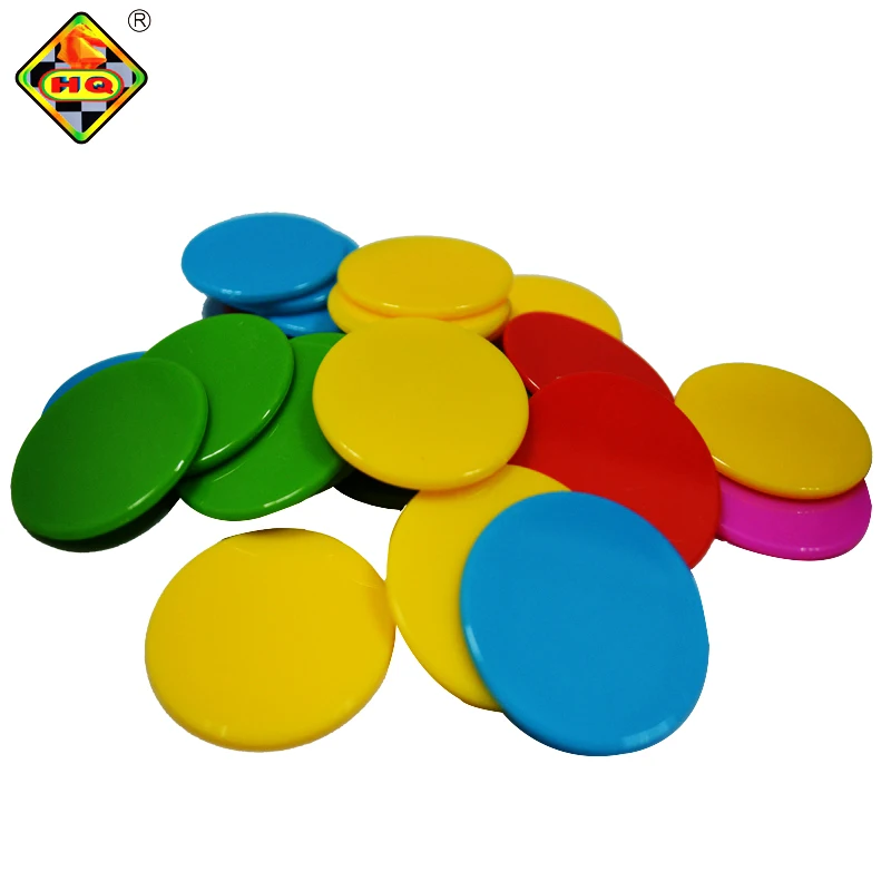 

35MM Round plastic casino token chips for poker games, Customized