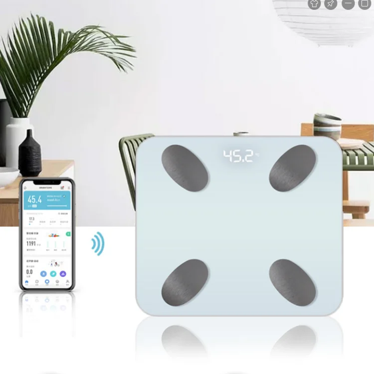 

2021 Best selling body fat scale Digital Weighing LED Metal Glass Power Battery body fat scale body fat weighing scale
