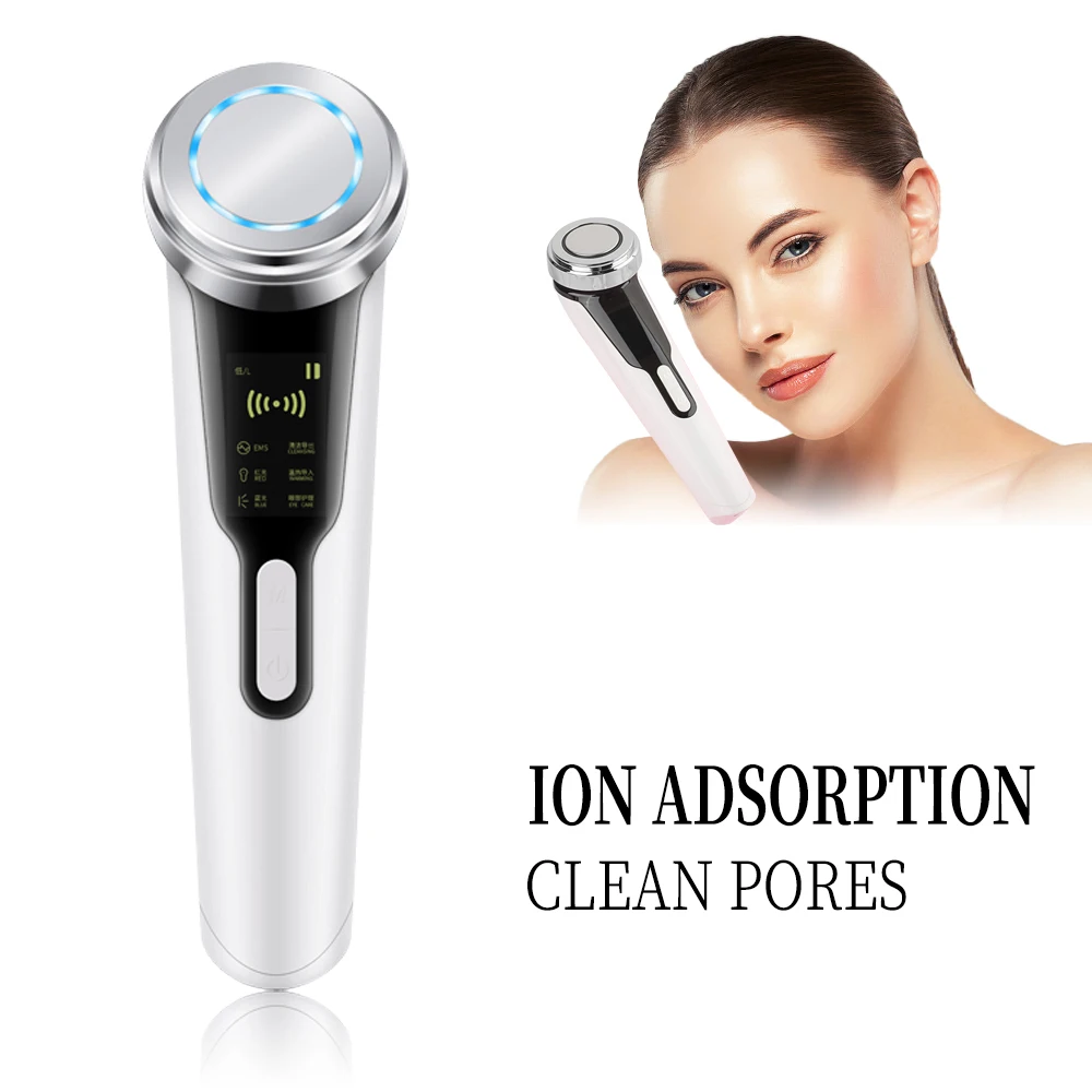 

Ultrasonic Photon Skin Rejuvenation Pore Cleansing Face Lift Tightening High Frequency Vibration Beauty Device Eye Care Massage