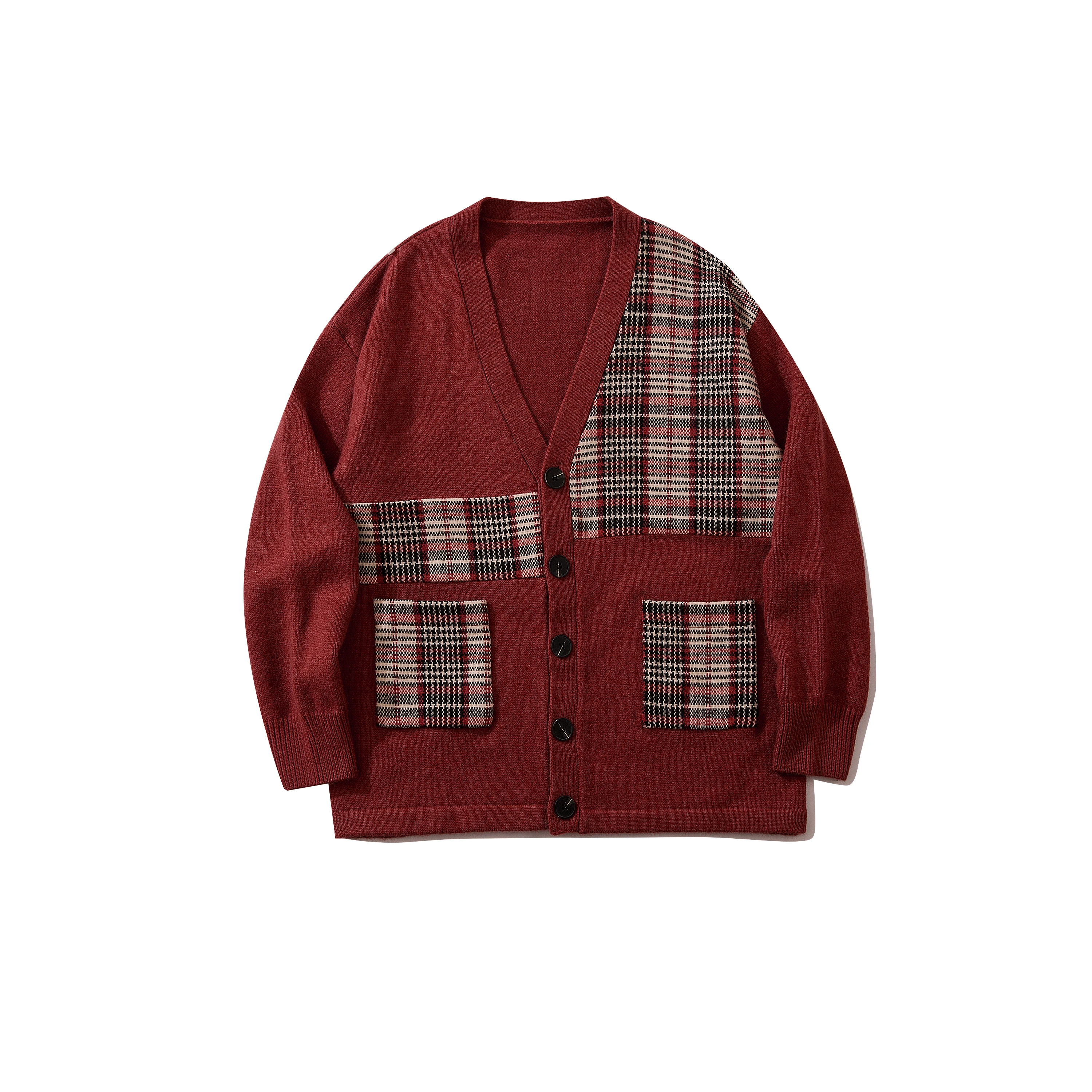 

2021 New Knitted Men Sweater Cardigans V Neck Mens Cardigan Button Sweater