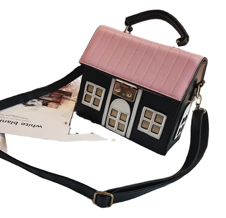 

2020 Creative funny small house Messenger bag girls small house purse