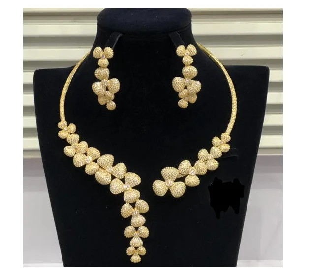

S224 Xuping joyeriacustomized jewelry box logo and set luxury hot style luxury jewelry set for women