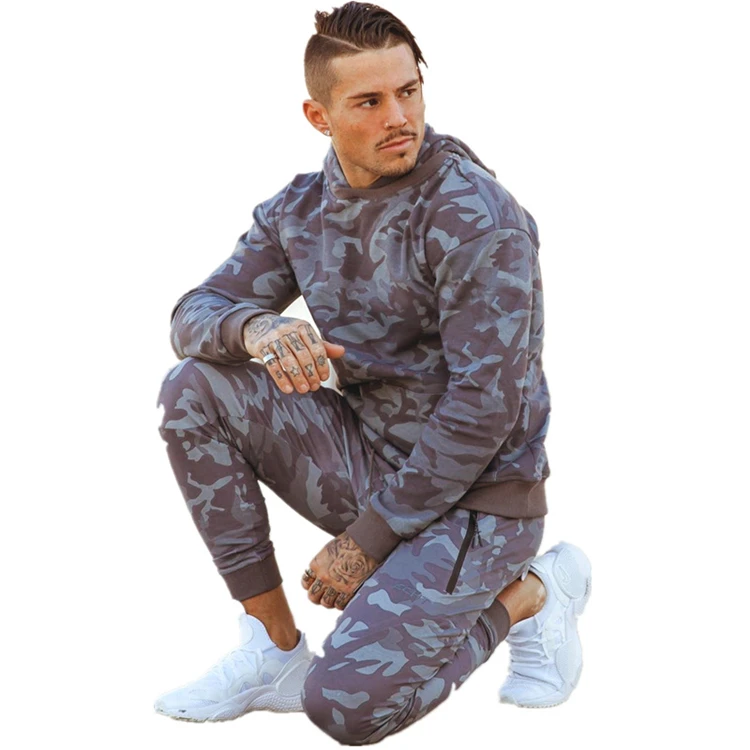 

2021 new fashion suits set for men Winter Camo Tracksuits men tracksuit se Fashion Slim Fit Jogging Hoodie hoodie set men