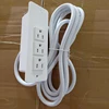Baiyou USA/Canada TR 3 port power outlet strips sockets for desktop headboard table top furniture white color