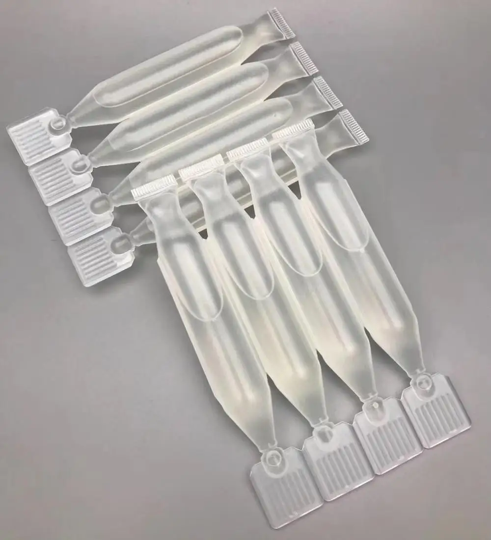 10ml Four Pieces Together Plastic Ampoule Bottles For Skin Whitening