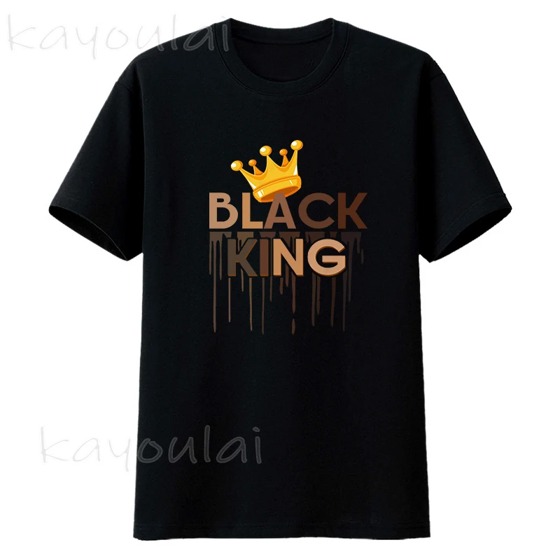 

Wholesale 2020 New Arrival Black King T shirt Men Melanin King Black Lives Matter T shirt afro Men shirt