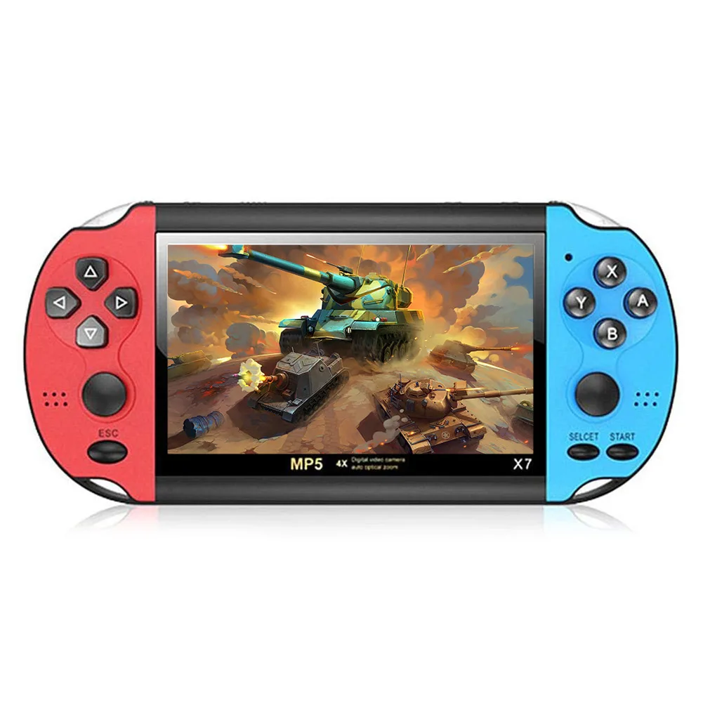 

Retro handheld game console Wholesale Newest X7 Portable Retro Video Game Console Built 4.3'' Screen 64Bit Handheld Game Player