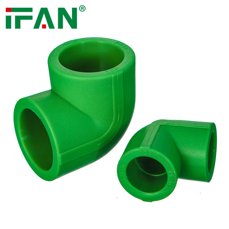 

IFAN Low Price Green Blue White Custom Color PPR Elbow Fitting Plumbing PPR With Free Sample