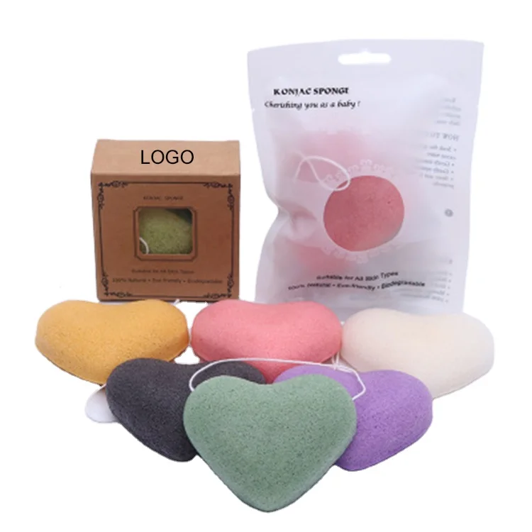 

Pure Konjac Material Exfoliating Organic Facial Sponge Set Konjac Sponge Custom Logo
