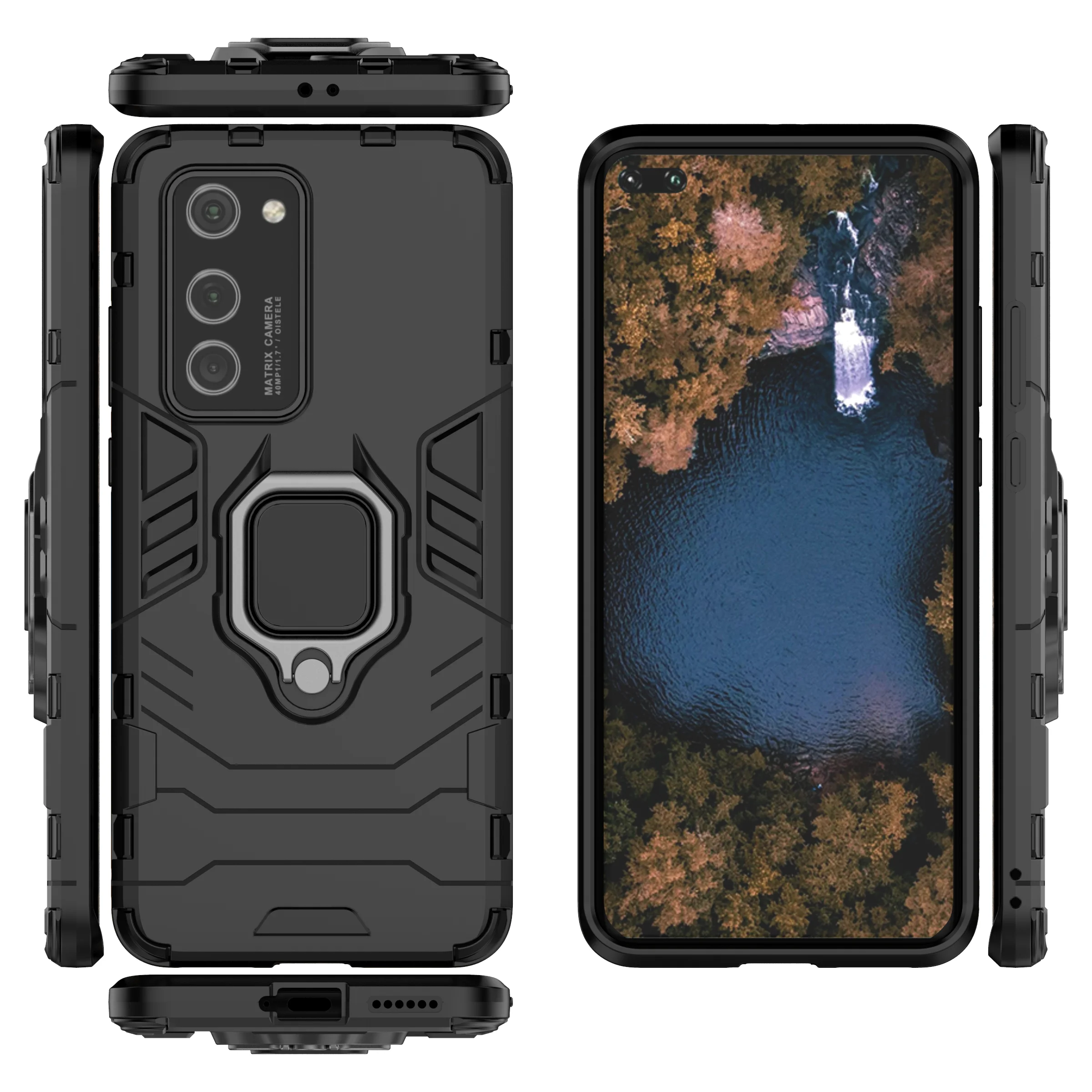 

Manufactory price For huawei P40 pro ring holder stand phone case