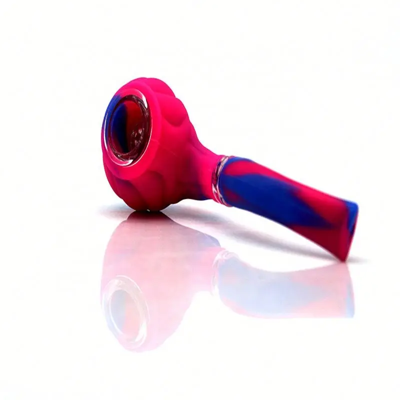 

JH Hot Selling Petal Shaped Smoking Pipe Round Detachable Tobacco Pipe, Random