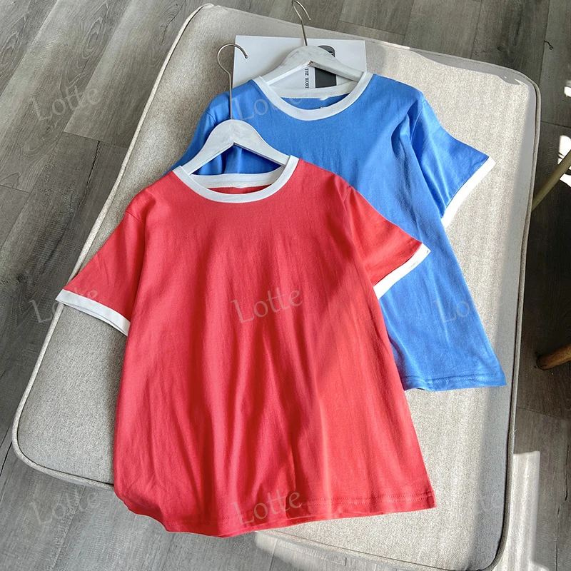 

Wholesale high quality 100% cotton short-sleeved stitching fashion t-shirts