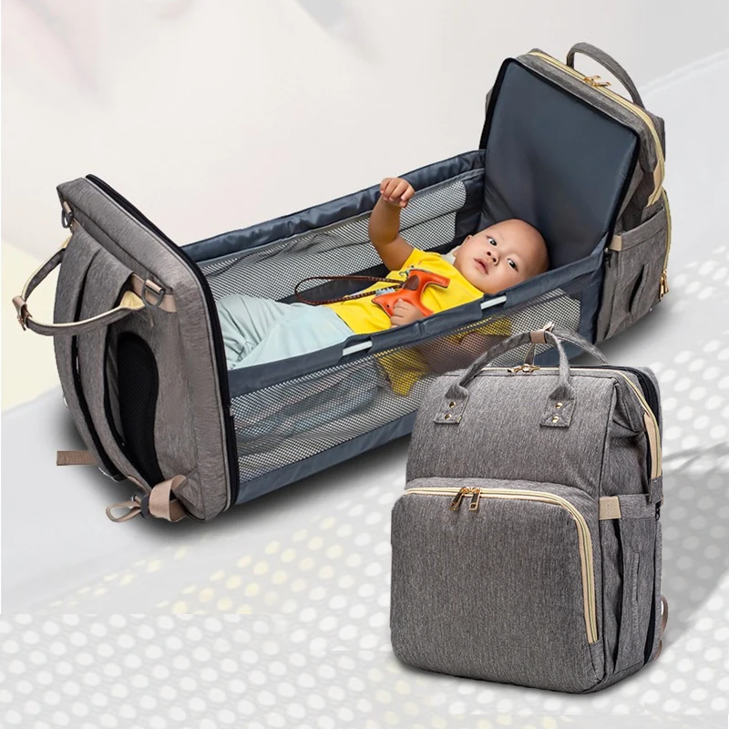 

2020 Best Selling Products Dirt-resistant High Capacity Folding 3 in 1 Baby Diaper Bag