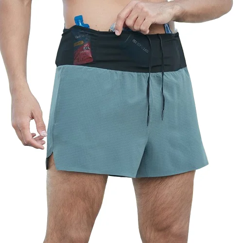 B573 Wholesale Men's Knee Length 2 in 1 Quick Dry Sweat-Wicking Breathable Mesh Gym Sport Shorts