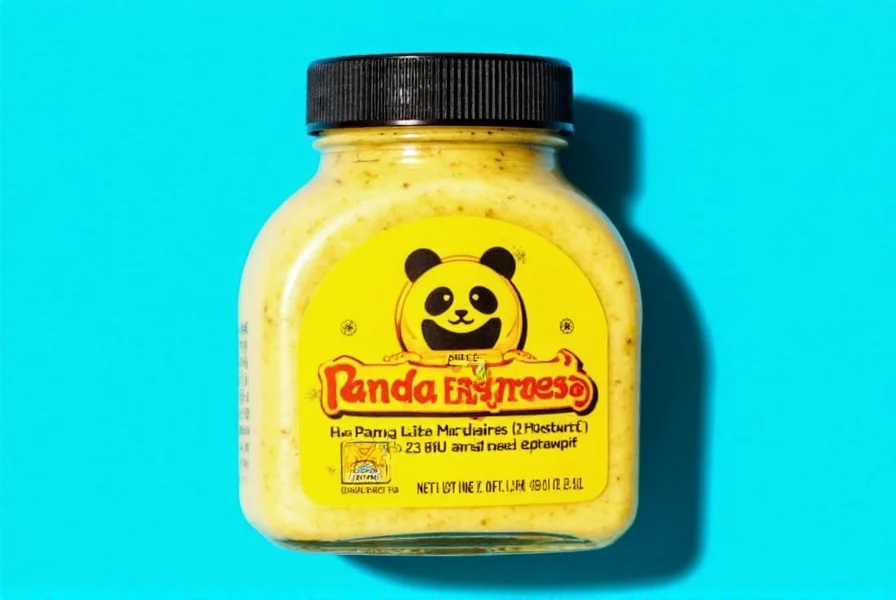 Panda Express Hot Mustard packets on a tray