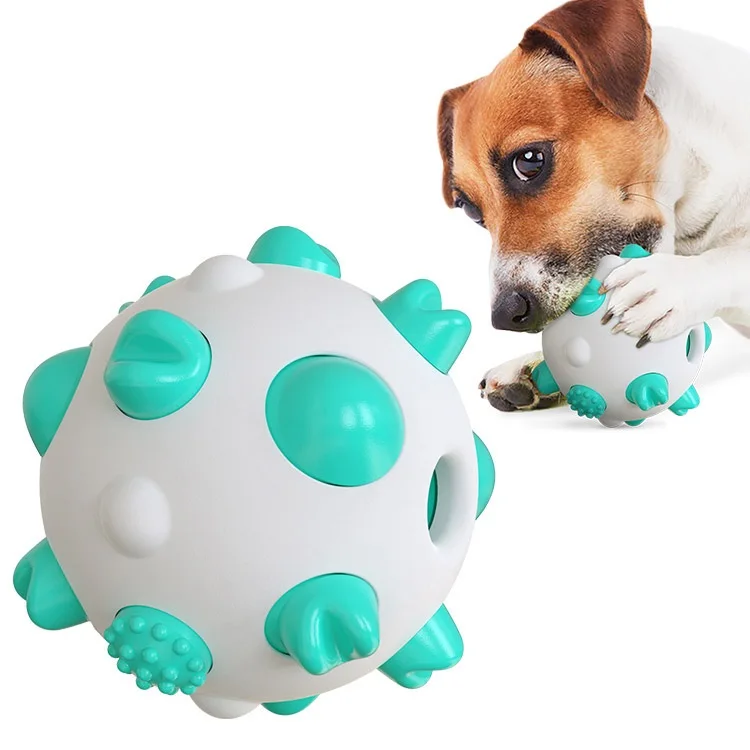 

Pet Supplies wholesale dog chew toy toothbrush Spherical Molar Resistant bite interactive cute dog training ball toys for dogs