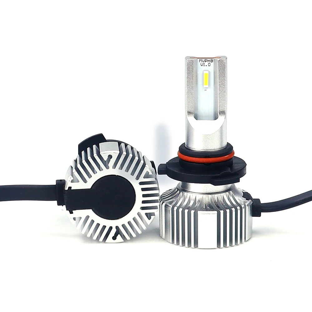 Aurora Super Bright H7 9005 9006 Vehicle Light Auto Led Headlight 1+1 Design Car Headlight Bulb