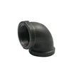 malleable iron thread pipe fittings 1/2" elbow pipe fitting normal black malleable iron 90 elbow for diy pipe bookshelf