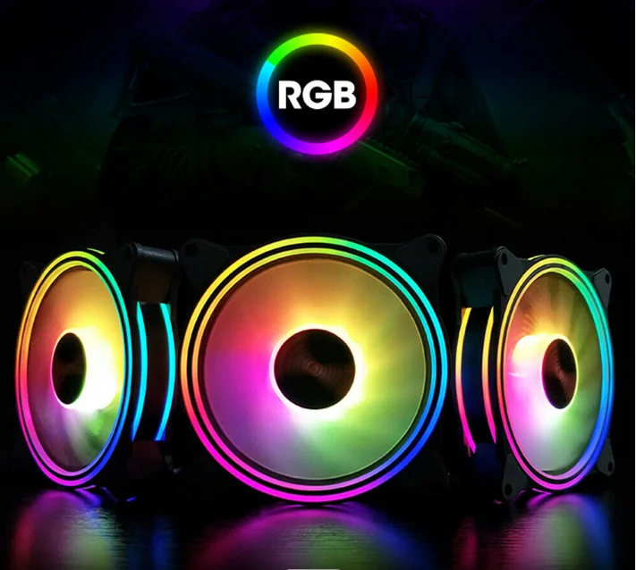 

omputer case fan 120MM RGB fan cpu cooler cooling fan RGB With controller not included
