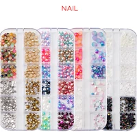 

Multi Size Crystals Rhinestone Set Strass Partition Glass Flat Back Nail Rhinestones For Nails Art 3D Decorations