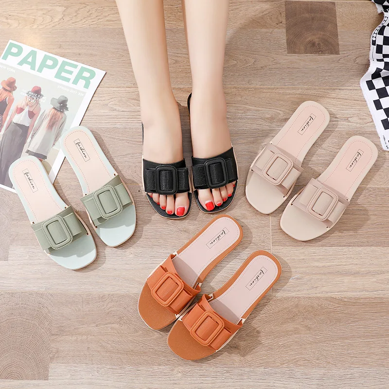

Women wear all-match flat-bottomed sandals and slippers-1173-3, 4 colors