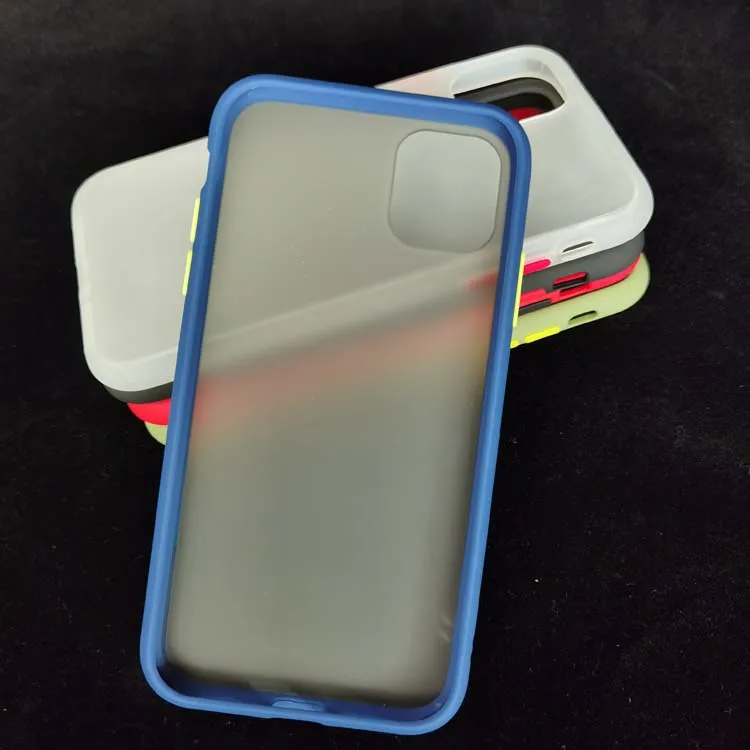 

Fashion Clear Mixed Color Frosted Translucent Matte PC Hard Back TPU Bumper Phone Cover Case For Redmi Note 9 Pro Max 10X