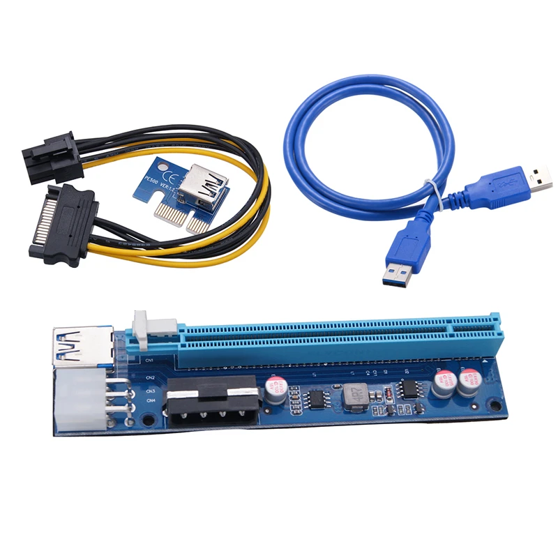 

Slot PCI-e1x to 16x Large Interface Idle Interface Expansion Graphic Card Cable Graphic Card Desktop, Blue