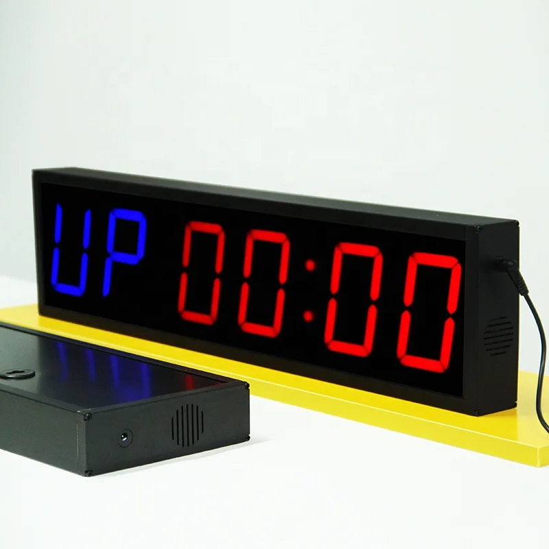 

CP0306C Durable 4 Inch Lager red Clock Wall Mounted Gym Timer, Blue&red, green&red