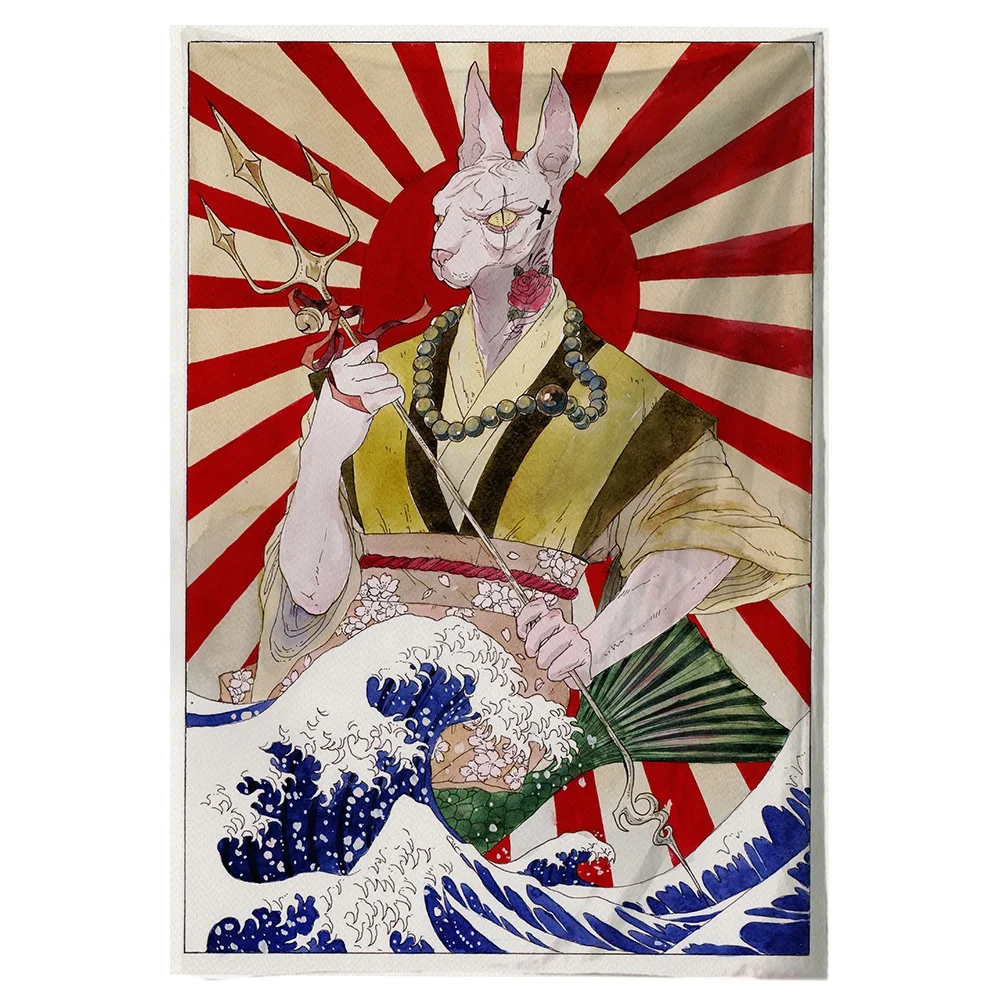 

Hot Sellers Home Use Exaggerated Retro Photo Tapestry Tapiz