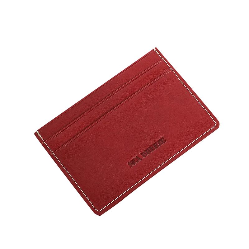 

Factory supply fashion design quality leather card wallet holders