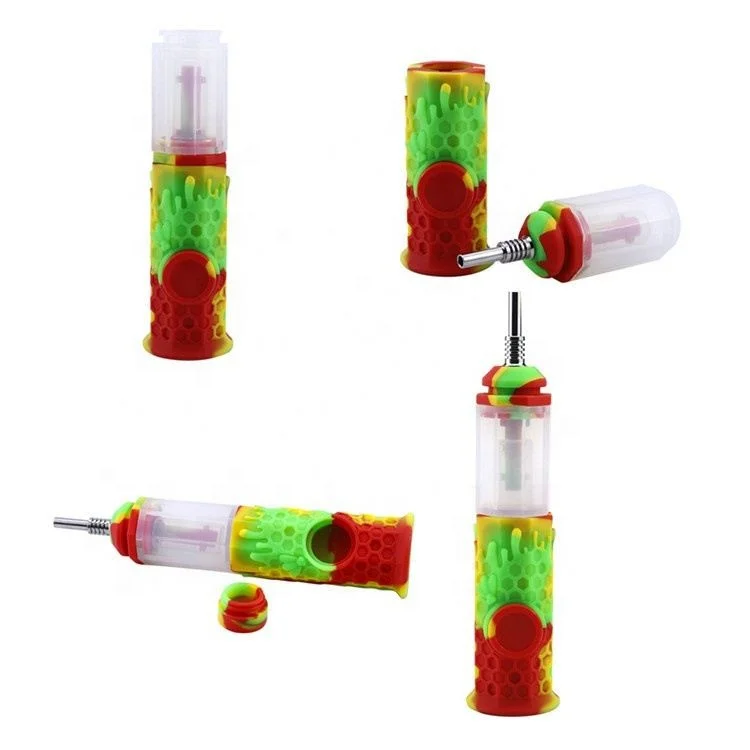 

Silicone Mini 10mm Smoking Handmade Pipe Honeycomb Style Bee Smoking Pipe, Picture