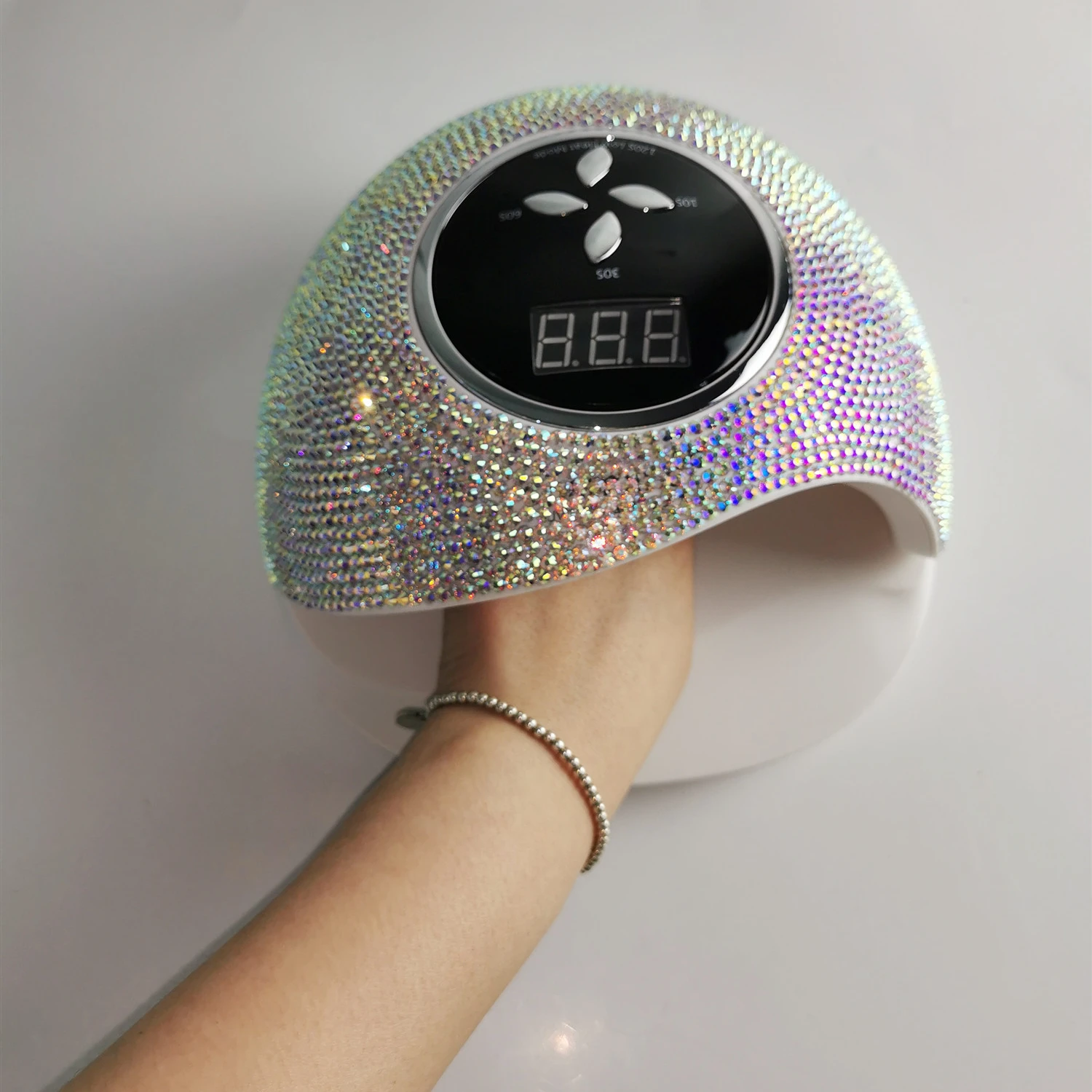 

Cheap Bling 60W space quick-drying sunlight wireless charging Portable nail light therapy machine nail baking lamp tool