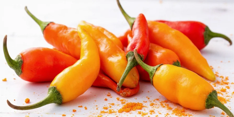 Spice pairing chart showing flavor profiles of habanero combinations.