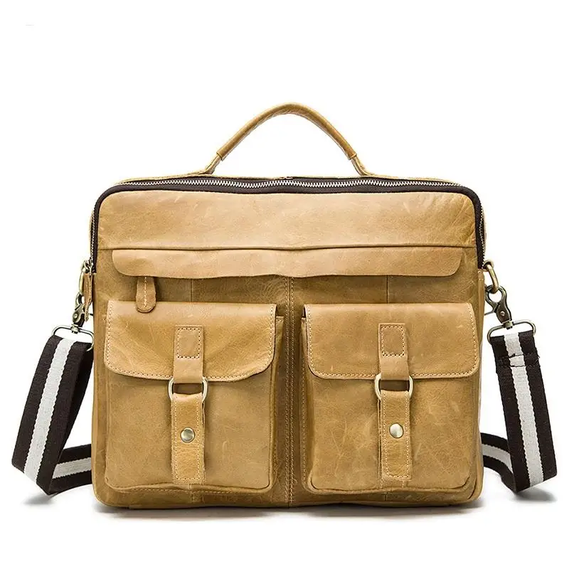 

Vintage Handmade Leather Travel mens Messenger Office Crossbody College Satchel For Men Bag