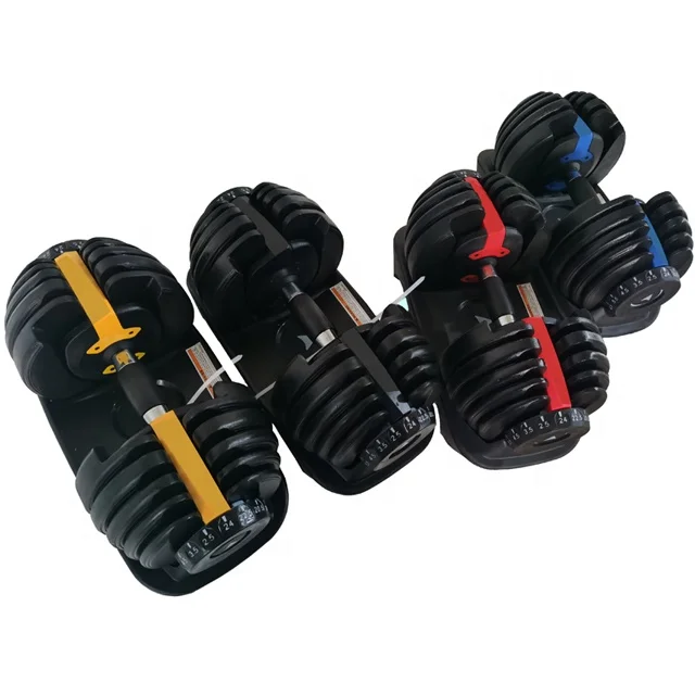 

Hottest selling home gym weight lifting fitness equipment 24KG cast iron adjustable dumbbell 552