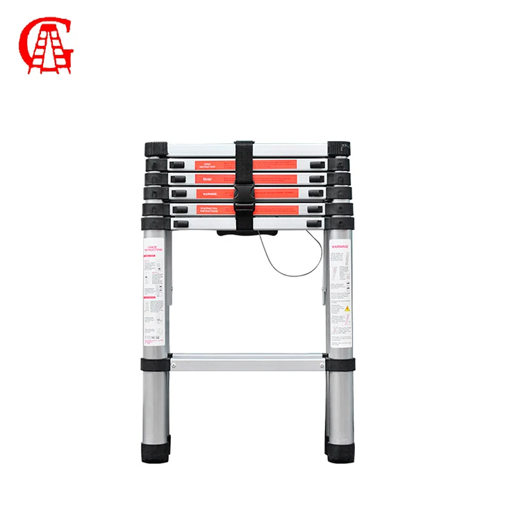 All Aluminum Telescopic Ladder En131 5m Telescoping Fold Up Ladder